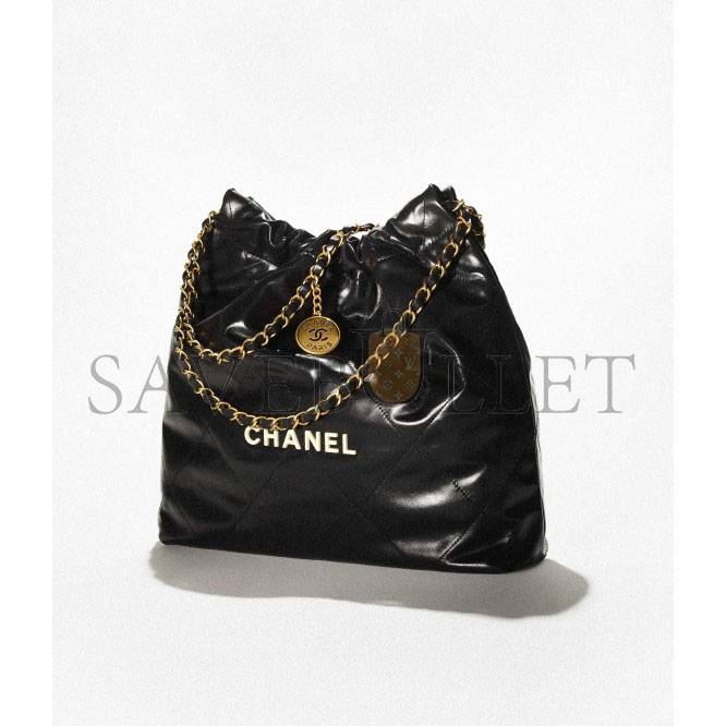 CHANEL 22 HANDBAG SILVER HARDWARE  AS3261 B08038 94305 (42*39*8cm）