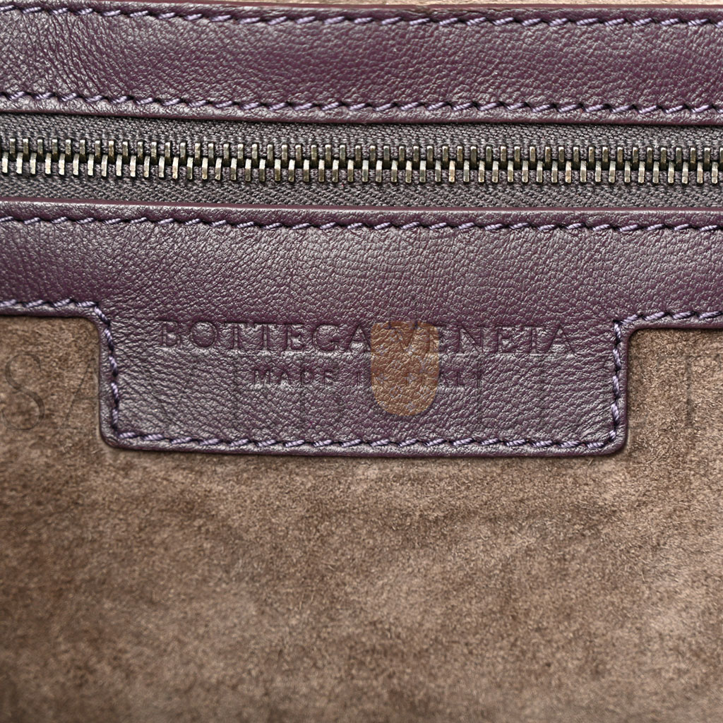 BOTTEGA VENETA NAPPA INTRECCIATO LARGE VENETA HOBO AUBERGINE (48*30*5cm)