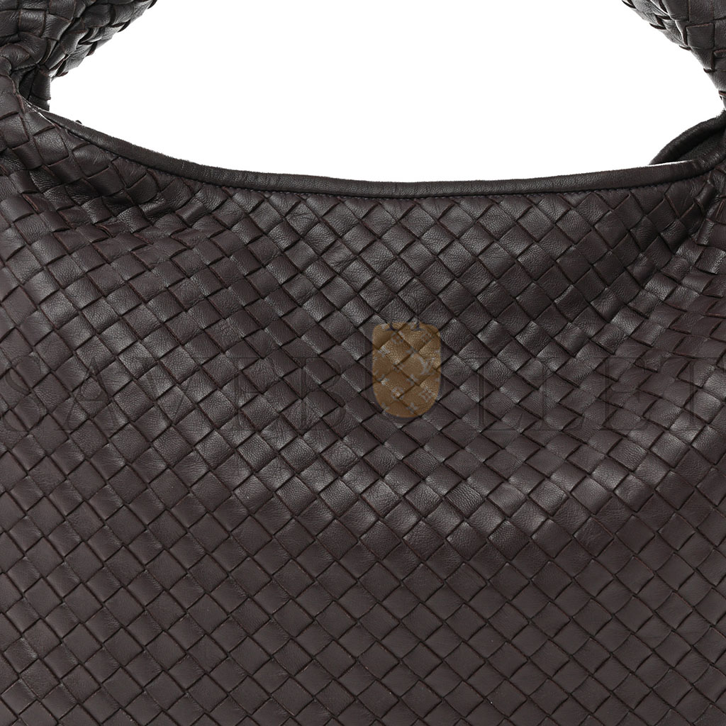 BOTTEGA VENETA NAPPA INTRECCIATO LARGE VENETA HOBO AUBERGINE (48*30*5cm)