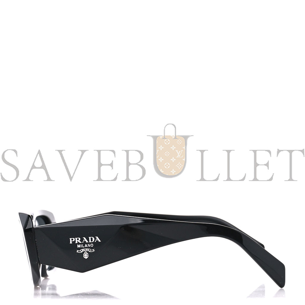 PRADA ACETATE SYMBOLE SUNGLASSES SPR 17W BLACK