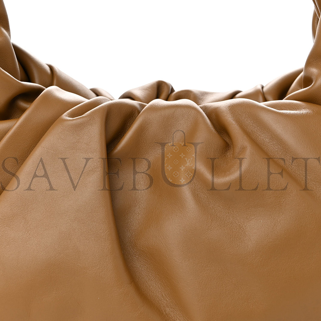 BOTTEGA VENETA SMOOTH BUTTER CALFSKIN SMALL THE SHOULDER POUCH MOUTARDE  (38*17*11cm)