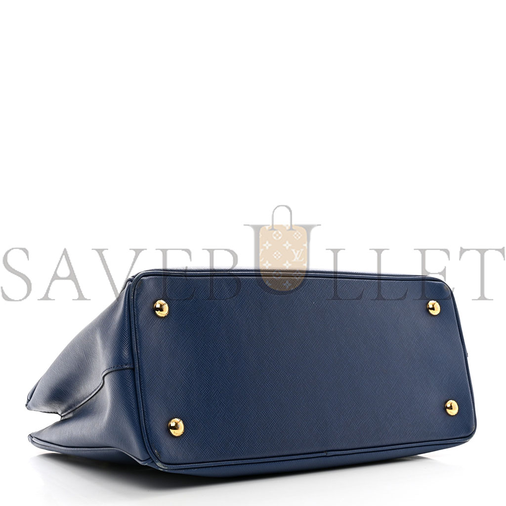 PRADA SAFFIANO LUX MEDIUM TOTE BLUETTE (33*23*14cm)