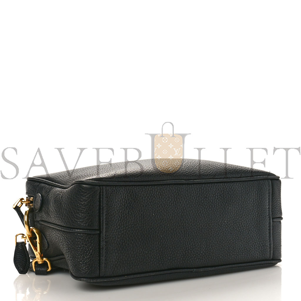 PRADA VITELLO DAINO CAMERA CROSSBODY BLACK (24*15*10cm)