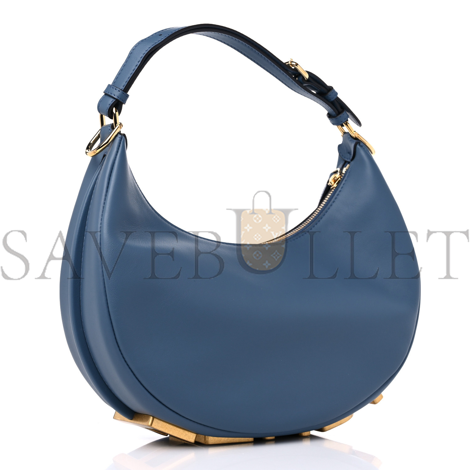 FENDI VITELLO GRACE MATTE SMALL FENDIGRAPHY HOBO BAG MIRTO (30*16*9cm)