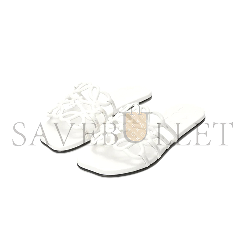 LOEWE PETAL ANAGRAM SLIDE IN SOFT CALFSKIN LLSP465X08
