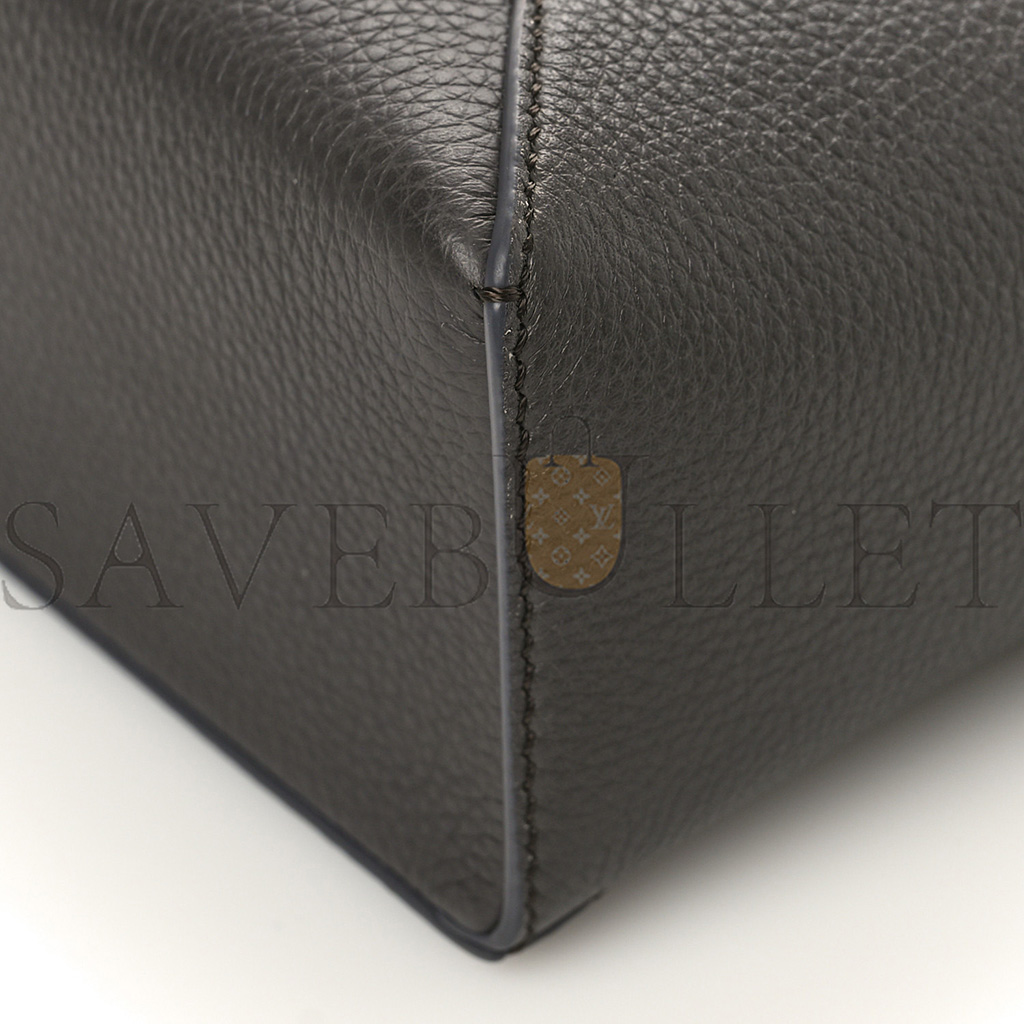 LOEWE CALFSKIN MINI PUZZLE EDGE BAG DARK GREY (18*12.5*8cm)