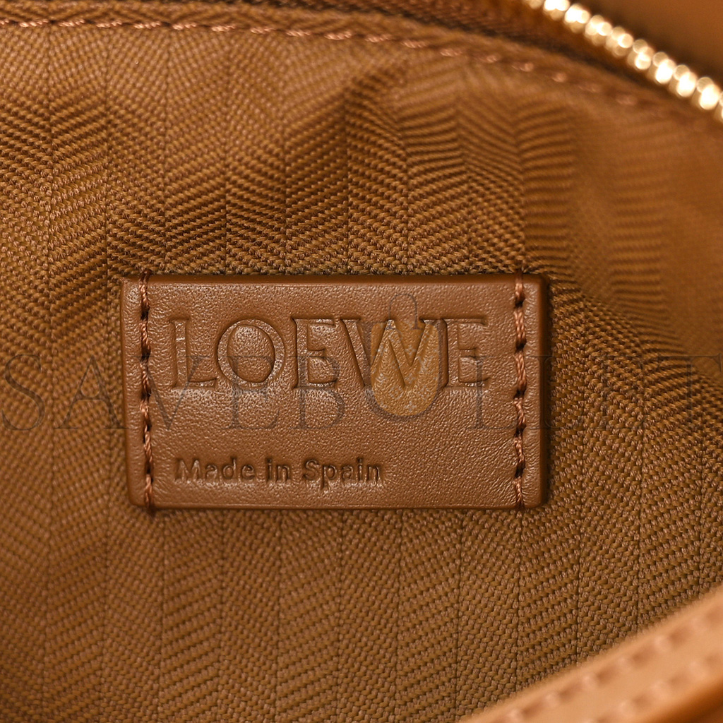 LOEWE SATIN CALFSKIN MONOCHROME SMALL PUZZLE EDGE BAG PALE OAK (24*16.5*10.5cm)