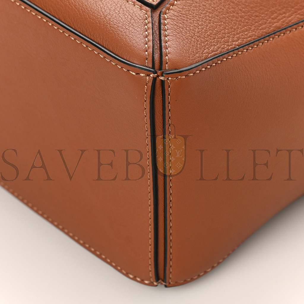 LOEWE CALFSKIN SMALL PUZZLE BAG TAN (24*16.5*10.5cm)