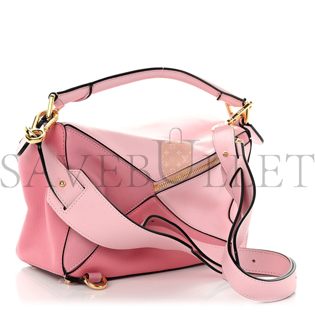 LOEWE CALFSKIN SMALL PUZZLE BAG ROSA (24*16.5*10.5cm)