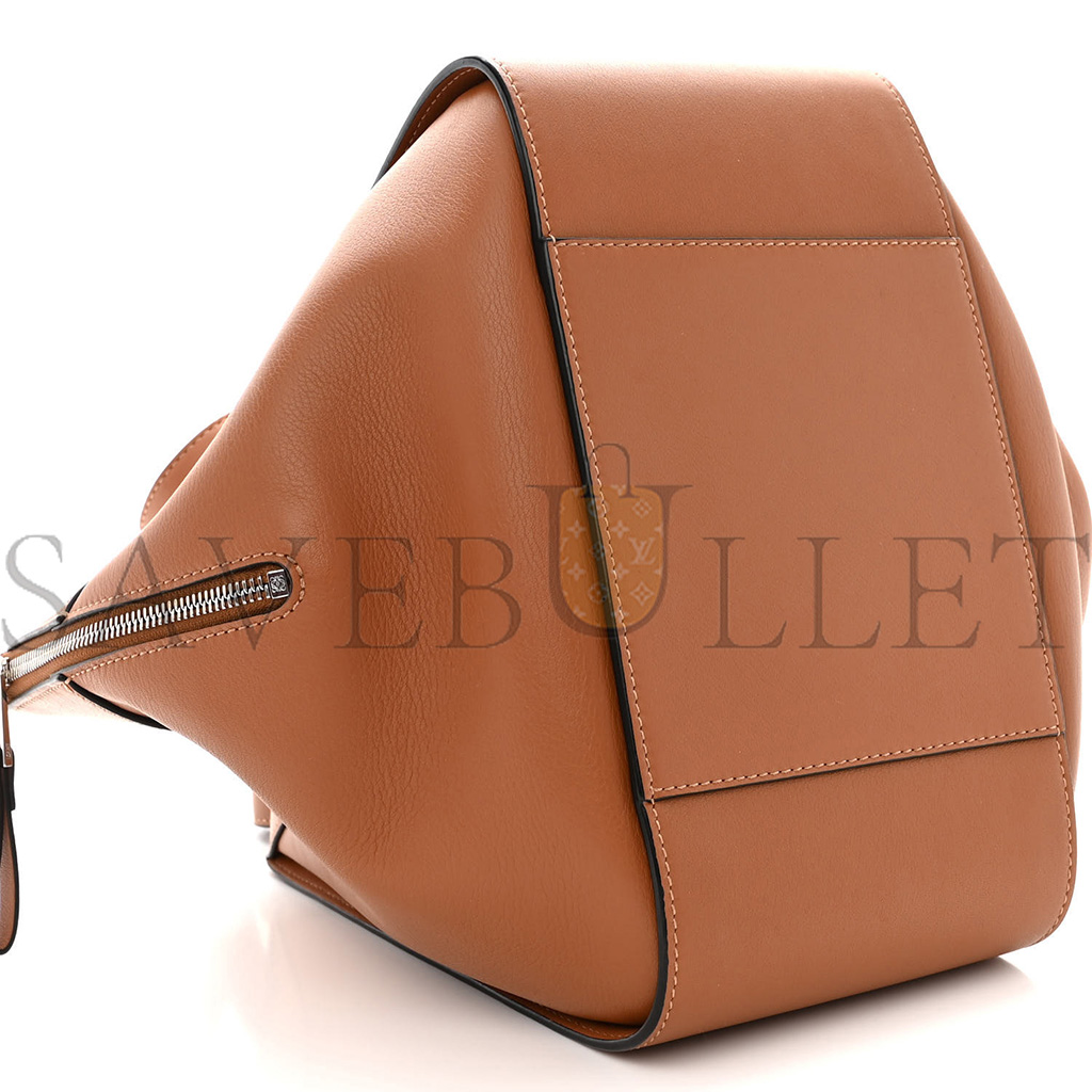 LOEWE CALFSKIN SMALL HAMMOCK SHOULDER BAG TAN (30*25*13.5cm)